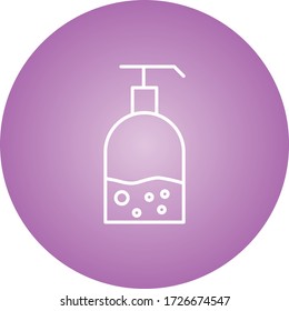 Beautiful Hand wash Line Vector Icon