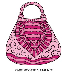 Beautiful handbag. Vector illustration.