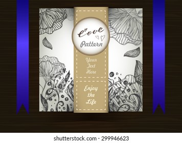 Beautiful Hand-Drawn Floral Lace Pattern in Vector Perfect for Design, Wedding Cards, Invitations and Web design Illustration and Vector Art