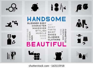 beautiful and handsome