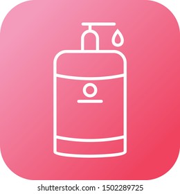 Beautiful handwash vector line icon