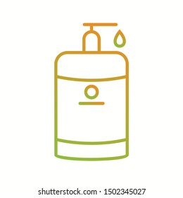 Beautiful handwash vector line icon