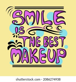 Beautiful handwring smile is the best make up