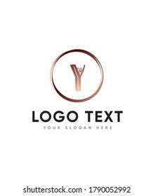 A  beautiful handwritten letter type Y logo template, vector logo for business and company identity 
