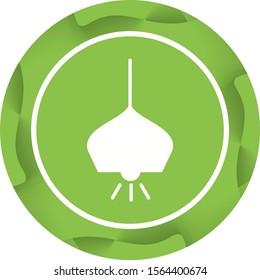 Beautiful Hanging Light glyph Vector Icon