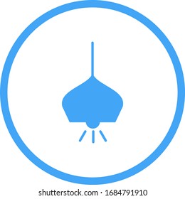 Hermoso icono del vector de glifos ligeros colgantes
