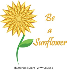 Beautiful happiness sunflower in yellow and orange tones 