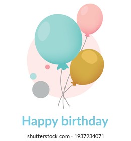 Beautiful Happy Birthday Logo Design Vector Stock Vector (Royalty Free ...