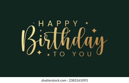 Beautiful Happy Birthday text vector | Happy Birthday cursive text design | Beautiful Happy Birthday grating card design | Happy Birthday vector 