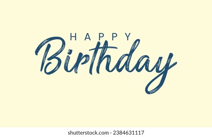 Beautiful Happy Birthday text vector | Happy Birthday cursive text design | Beautiful Happy Birthday grating card design | Happy Birthday vector 