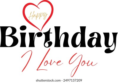 Beautiful Happy Birthday Text Vector | Beautiful Happy Birthday Greeting Card Design | Happy Birthday Cursive Text Design | Happy Birthday Vector