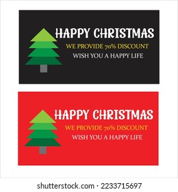 Beautiful Happy Christmas Template Design 
