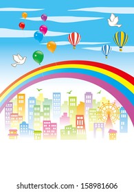 Beautiful and happy Cityscape