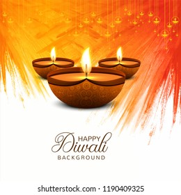 Beautiful Happy Diwali decorative celebration background vector