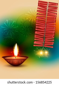 beautiful happy diwali design vector background