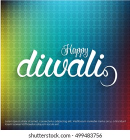 Beautiful happy diwali diya bright colorful hindu festival vector. Happy Diwali