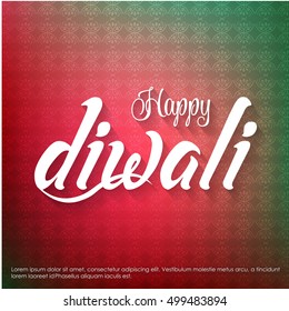 Beautiful happy diwali diya bright colorful hindu festival vector. Happy Diwali