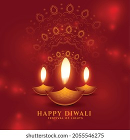 beautiful happy diwali image wishes card design