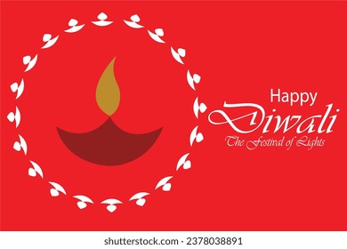 beautiful happy diwali images deepavali the festival of lights rangoli art design vector background 2024 #beautiful #red #colour #background #images #happydiwali #artvector #design