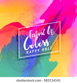 beautiful happy holi colorful background