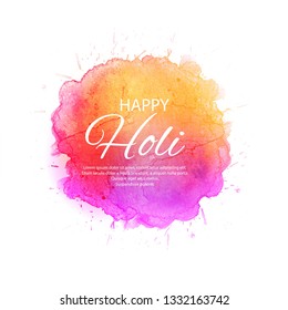 Beautiful Happy Holi Indian spring festival of colors background 