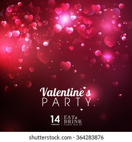 Beautiful Happy love Valentines Day Abstract background