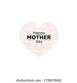 Beautiful Happy mother day vector