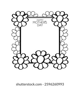 beautiful happy mothers day background with elegant floral elements in a soft pastel design. perfect for greeting cards, posters, and digital artwork. high-quality vector illustration.