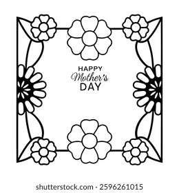 beautiful happy mothers day background with elegant floral elements in a soft pastel design. perfect for greeting cards, posters, and digital artwork. high-quality vector illustration.