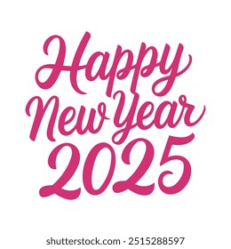 Beautiful Happy New Year 2025 Typography Templates for Christmas Designs