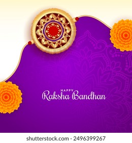 Beautiful Happy Raksha Bandhan festival celebration background vector