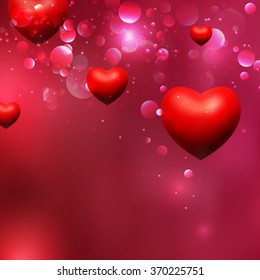 Beautiful Happy Valentines Day Abstract background concept