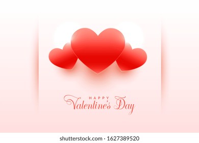 beautiful happy valentines day card template design