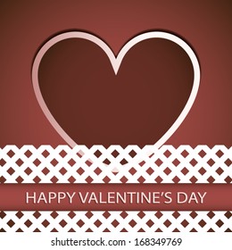Beautiful happy valentines day card or poster for holiday 14 february
