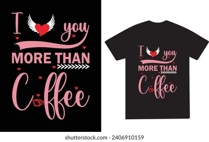 Beautiful Happy Valentine's Day T-shirt Design