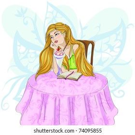 beautiful and happy woman