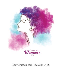 Beautiful happy womens day card background