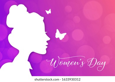 beautiful happy womens day lovely poster design