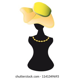 beautiful hat design, isolated on a white