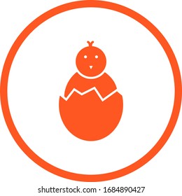 Beautiful Hatched Egg Glyph Vector Icon