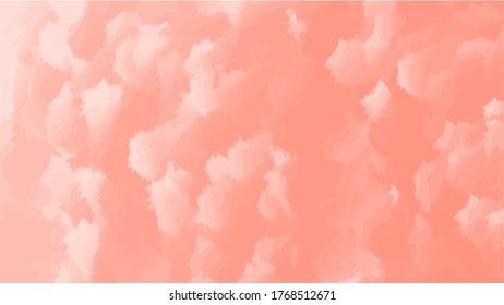 Beautiful HD abstract orange clouds watercolor background design. Vector illustration for template, banner, wallpaper, flyer, poster, and more. Eps 10 illustration