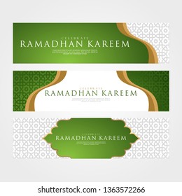 beautiful header or banner for ramadan kareem and eid with colorful shiny background and mosque. vector illustration - Vector 