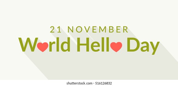 A beautiful header or banner of world hello day.