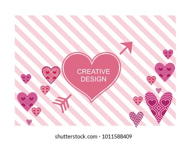 Beautiful heart background