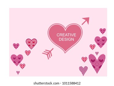 Beautiful heart background