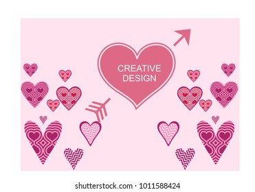 Beautiful heart background