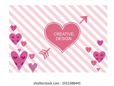 Beautiful heart background