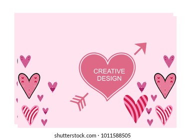 Beautiful heart background