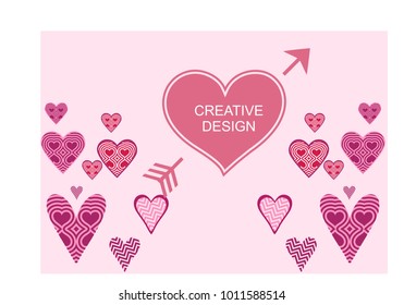 Beautiful heart background