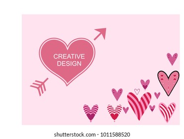 Beautiful heart background